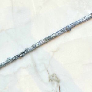 Sculpture branche, faïence émaillée