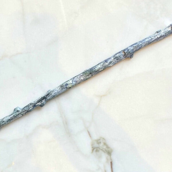 Sculpture branche, faïence émaillée