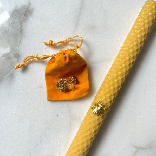 Set de 3 bijoux de bougie abeille