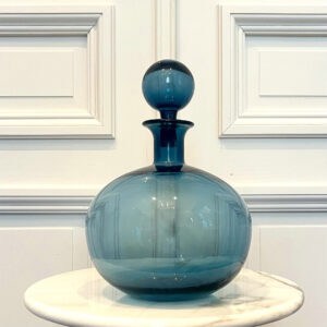 Vase en verre avec bouchon H38cm / D25cm